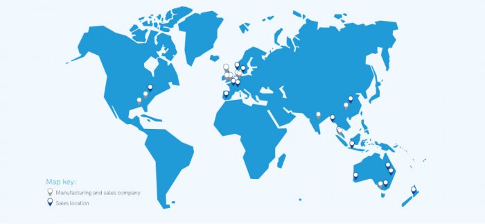 Renold's global footprint 