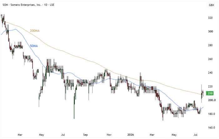 SOM Daily Candle Chart